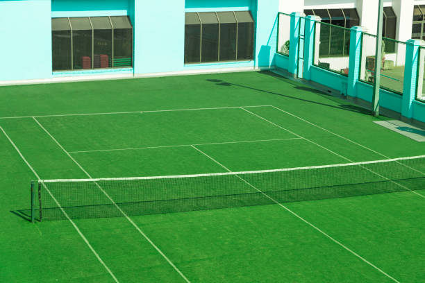 Construction d'un terrain de tennis en gazon synthétique à Nice